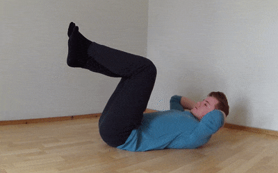 Elevated Crunch Exercise Demonstration