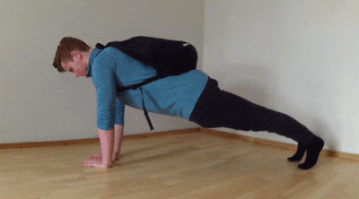 Weighted Diamond Push-Up Exercise Demonstration