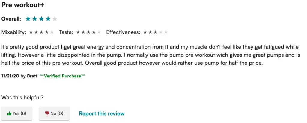 Myprotein THE Pre-Workout+ Customer Review
