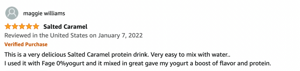 Myprotein Salted Caramel Impact Whey Protein Positive Review 4