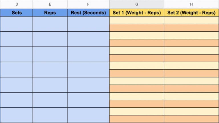 Workout Templates for Google Docs Free Download Workout Templates for Google Docs Free Download
